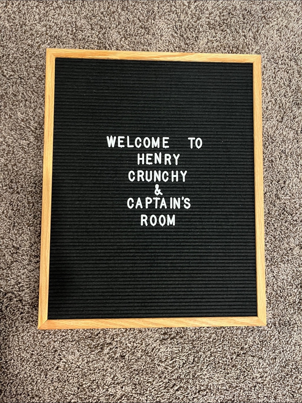 Letter Board with Wood Frame